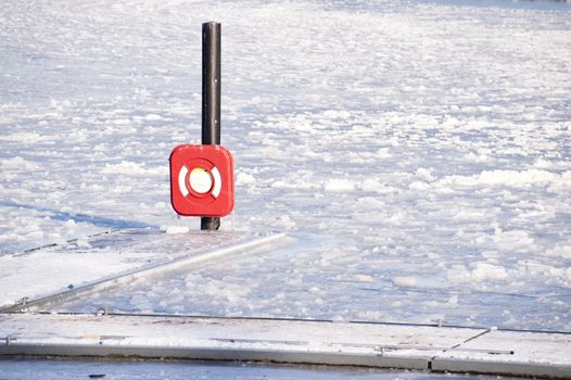 sheets of ice in the baltic sea