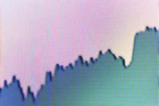 close up of a chart on a screen