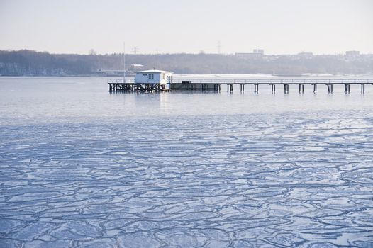 sheets of ice in the baltic sea
