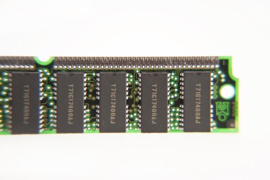 close up of a memory chip