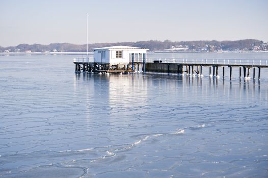 sheets of ice in the baltic sea