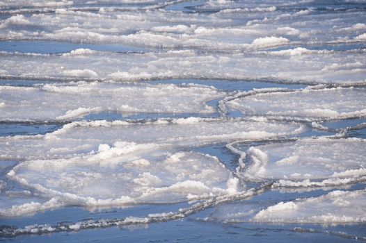 sheets of ice in the baltic sea
