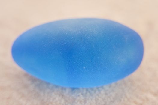 close up of blue glass