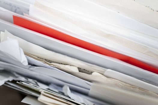 close up of file folder