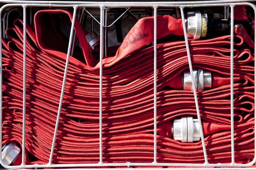 detail of a fire engine