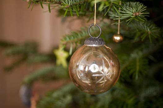 close up of christmas decoration