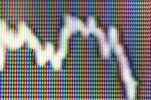 close up of a chart on a screen