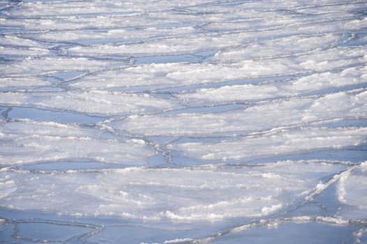 sheets of ice in the baltic sea