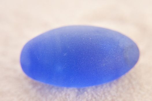 close up of blue glass