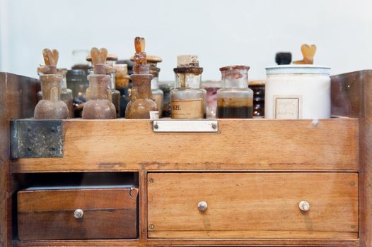 pharmacy on board of an old ship