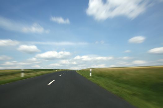 nice long and wide roads for car drivers