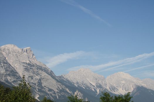 view to the Alps mountains