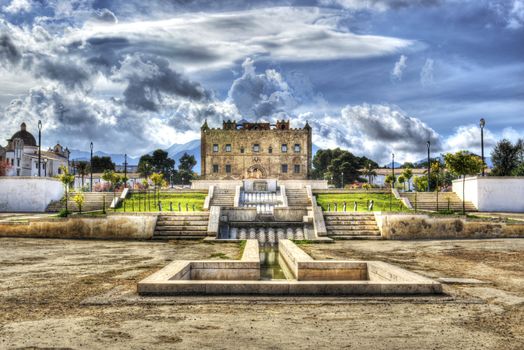 Zisa Castle in hdr. Palermo- Sicily- Italy