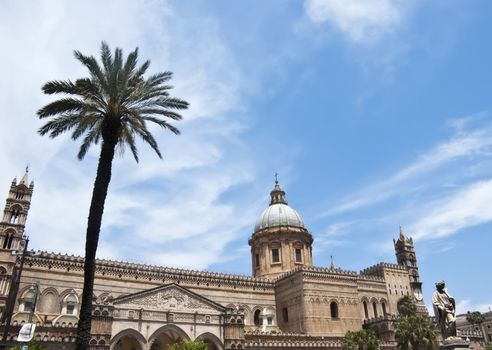 Detail of the cathedral of Palermo. Sicily-Italy