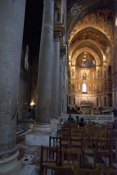 interior odf cathedral of monreale