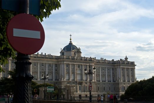 Madrid Royal Palace. no access. Spain