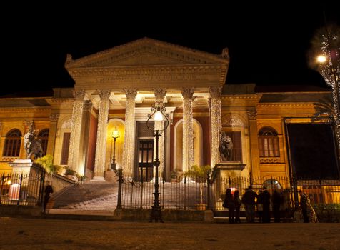 The Teatro Massimo Vittorio Emanuele is an opera house and opera company located on the Piazza Verdi in Palermo, Sicily. It was dedicated to King Victor Emanuel II. It is the biggest in Italy, and one of the largest of Europe,renowned for its perfect acoustics.