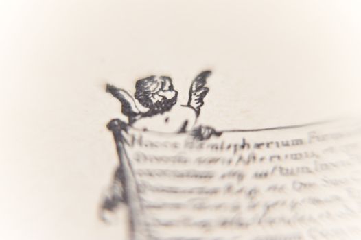 detail of an old star map