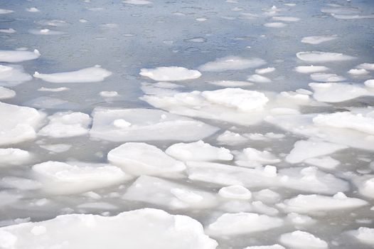 scene of a icy winter