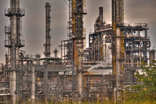 oil refinery near heide / germany