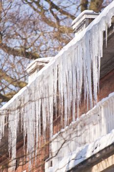 Icicles on a Roof