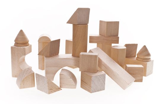 Close up of building blocks