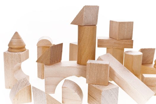 Close up of building blocks