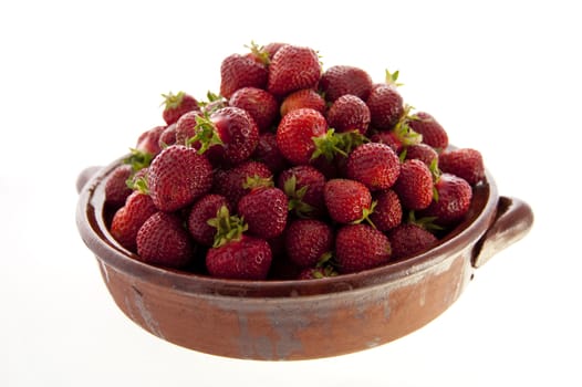 close up of fresh strawberries