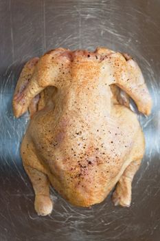 preparation of a roasted chicken