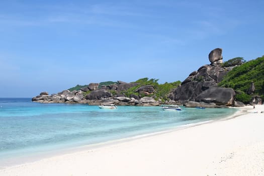 Thai Sailing rock Landscape at Similan National Park, Thailand