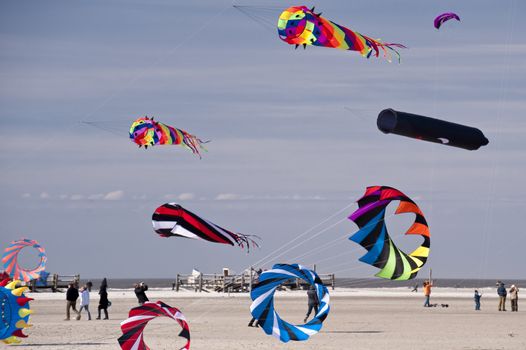 kite festival in st. peter-ording / germany