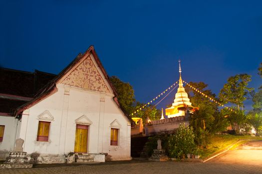 Beautiful Thai Temple in Nan Province, Thailand