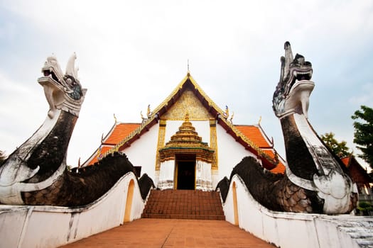 Beautiful Thai Temple in Nan Province, Thailand