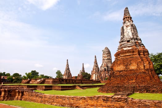 Wonderful Pagoda Wat Chaiwattanaram Temple, Ayutthaya, Thailand