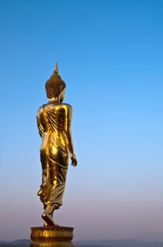 Buddha Standing Color Gold