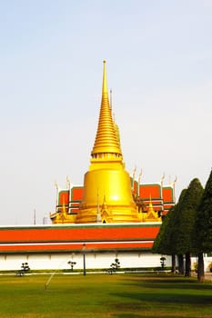 Wat Phra Kaew, Temple of the Emerald Buddha, Bangkok, Thailand.