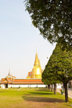 Wat Phra Kaew, Temple of the Emerald Buddha, Bangkok, Thailand.