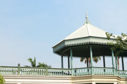 A Part of the Roof of Asdang Pier in the Summer Palace of King Rama V of Thailand