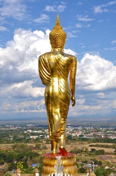 Buddha Standing Color Gold