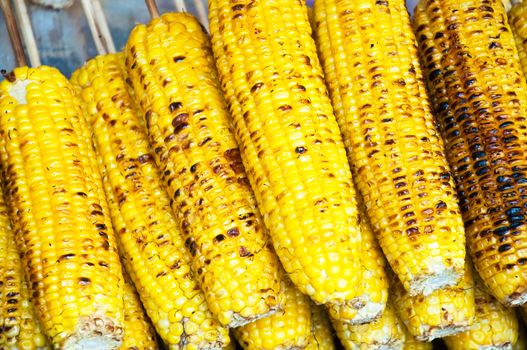 Grilled yellow corn