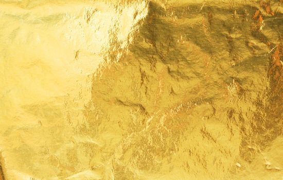 Golden foil abstract texture background