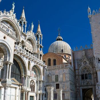 Beautiful Saint Mark cathedral in Venice, Italy