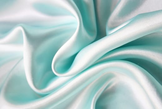 Smooth elegant blue silk can use as background