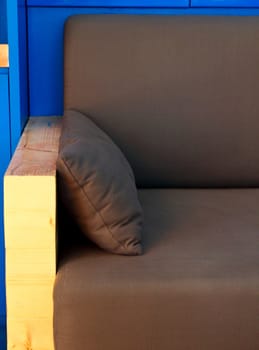 Detail of sofa in the living room