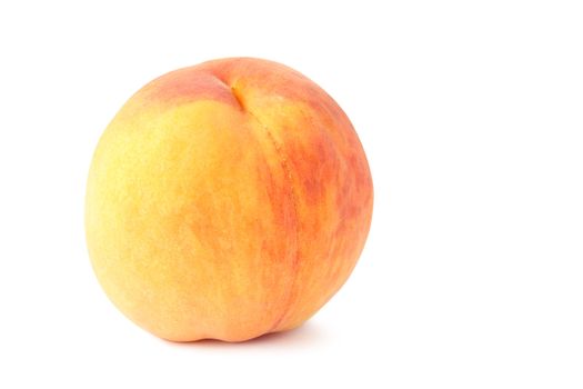 Peach isolated on white background