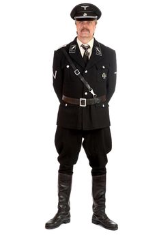 man in the form  standartenfuehrer ss on a white background