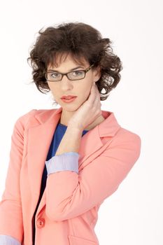 Portrait of a German woman with glasses