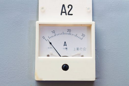 Old style ampermeter gauge