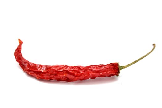red chilli pepper isolated on white background