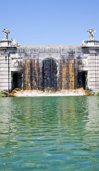 Famous Italian gardens of Reggia di Caserta, Italy.